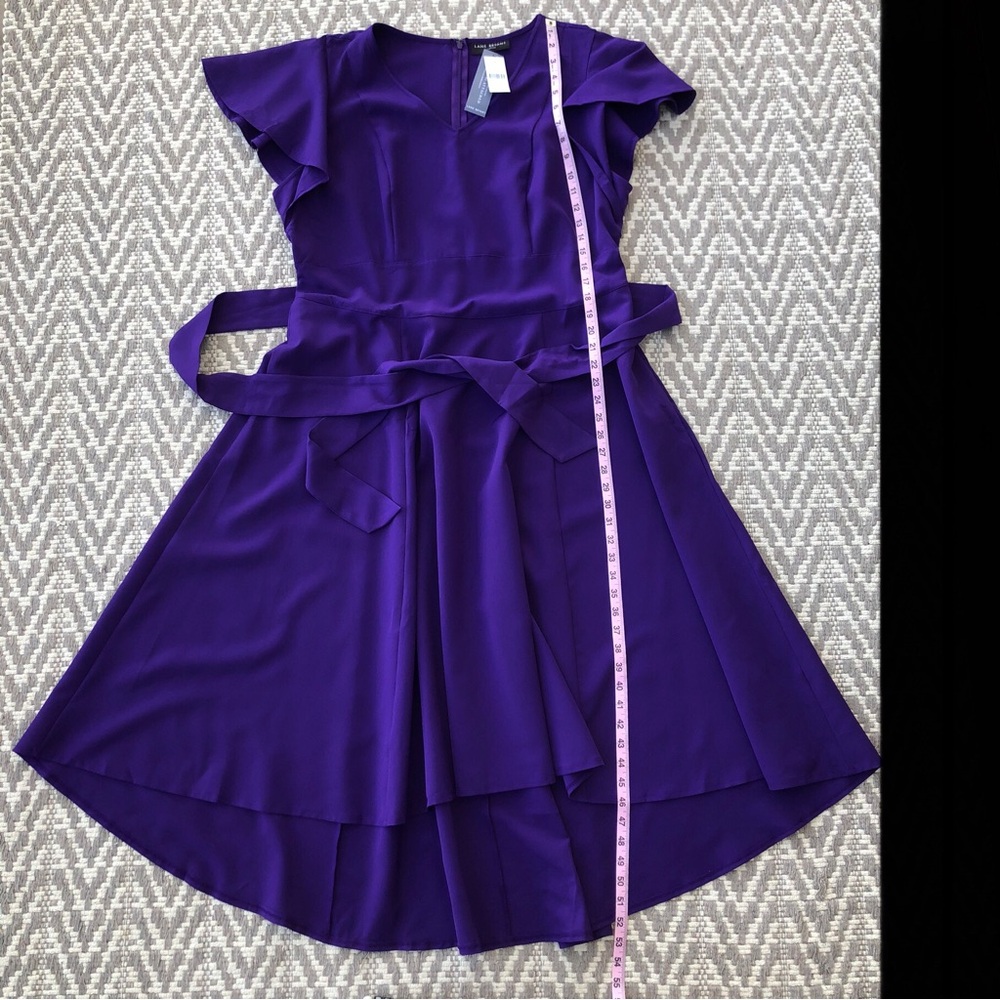 Lane Bryant Lena v-neck high low midi dress size 18 - Picture 5 of 13
